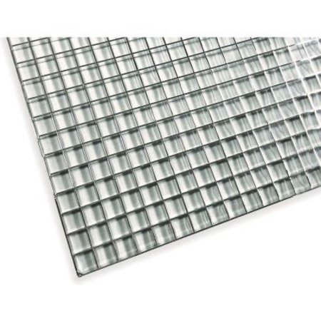 AMERICAN LOUVER/PLASTICADE American Louver Eggcrate Panel, Plastic, Chrome, PK2 TC-24-2448S-2PK